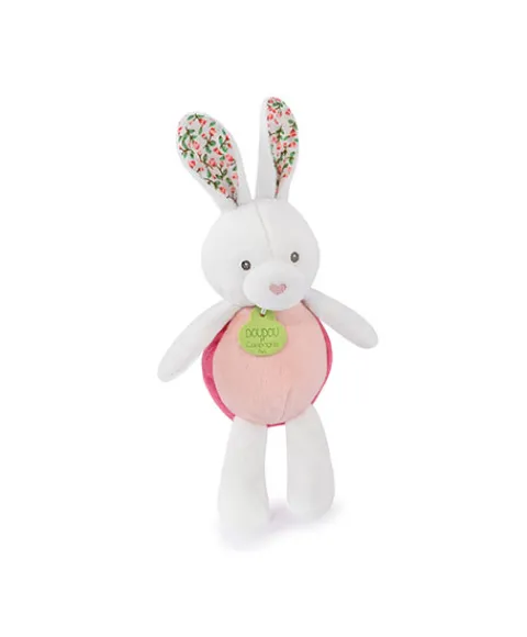 Doudou et Compagnie Peluche lapin Pâques pop-up - Rose pale> Petit Format|Balles Sensorielles