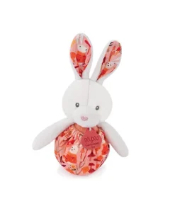 Doudou et Compagnie Peluche lapin Pâques pop-up - Rose pale><noscript><img width=