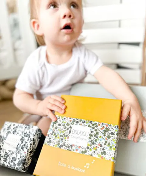 Doudou et Compagnie Peluche musicale Lion - BOH'AIME -> Boîte À Musique