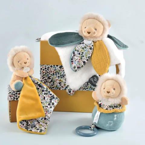 Doudou et Compagnie Peluche musicale Lion - BOH'AIME -> Boîte À Musique