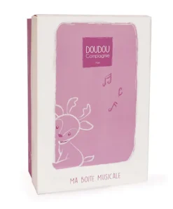 Doudou et Compagnie Peluche musicale renne beige - 20 cm><noscript><img width=