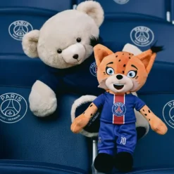 Doudou et Compagnie Peluche officielle OURS PSG capuche - 35 cm> Peluches