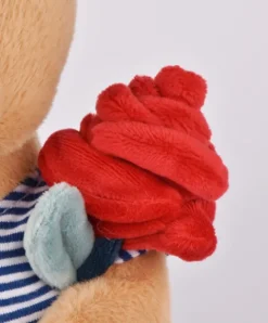Doudou et Compagnie Peluche Ours avec rose - Le Romantique - 25 cm><noscript><img width=