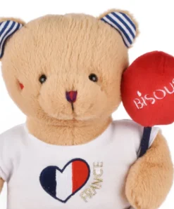 Doudou et Compagnie Peluche Ours beige - Bisous - 25 cm> Peluches|Peluche Adulte