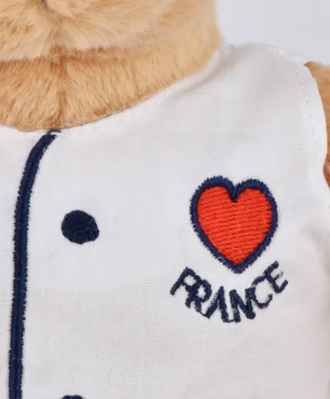 Doudou et Compagnie Peluche Ours beige - Chef avec baguette - 25 cm> Peluches|Peluche Adulte