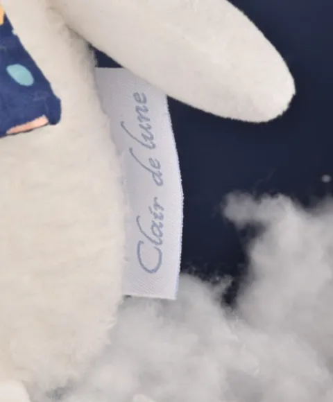 Doudou et Compagnie Peluche ours luminescent avec mouchoir - 28 cm - Clair de Lune> Doudou Mouchoir|Peluche Avec Doudou