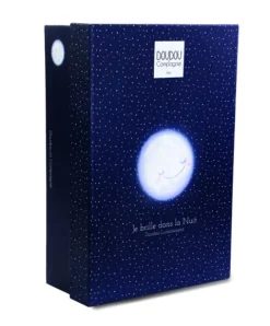 Doudou et Compagnie Peluche ours luminescent avec mouchoir - 28 cm - Clair de Lune><noscript><img width=