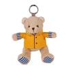 Doudou et Compagnie Peluche porte-clé Ours Marin avec ciret jaune - 15 cm> Peluches|Les Ours En Peluche
