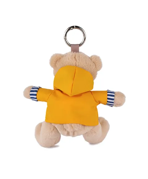 Doudou et Compagnie Peluche porte-clé Ours Marin avec ciret jaune - 15 cm> Peluches|Les Ours En Peluche
