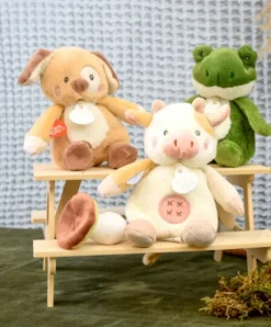 Doudou et Compagnie Peluche vache - 17 cm - DOUDOU de la ferme avec boite sonore><noscript><img width=