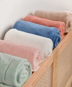 Doudou et Compagnie Plaid douceur 70*100cm - Terracotta> Les Plaids