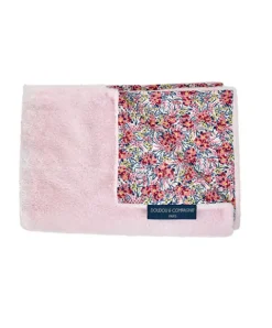 Doudou et Compagnie Plaid rose douceur - BOH'AIME 70x100 cm><noscript><img width=
