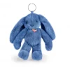 Doudou et Compagnie Porte clé en peluche Lapin Bleu- 18 cm - Lapin Fleurette> Peluches|Porte-Clé