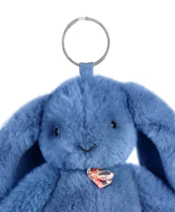 Doudou et Compagnie Porte clé en peluche Lapin Bleu- 18 cm - Lapin Fleurette><noscript><img width=