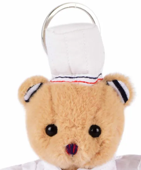 Doudou et Compagnie Porte clé Ours cuistot chef - 15 cm> Peluches|Les Ours En Peluche