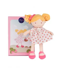 Doudou et Compagnie Poupee tissu PRETTY - Fraise - 28 cm><noscript><img width=