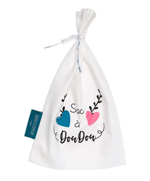Doudou et Compagnie Sac à Doudou "Mon Doudou + fort que tout" 22 x 35 cm - Unicef> Sac À Doudou