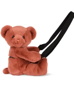 Doudou et Compagnie Sac bandouliere - Ours en peluche terracotta - 30 cm> Sacs