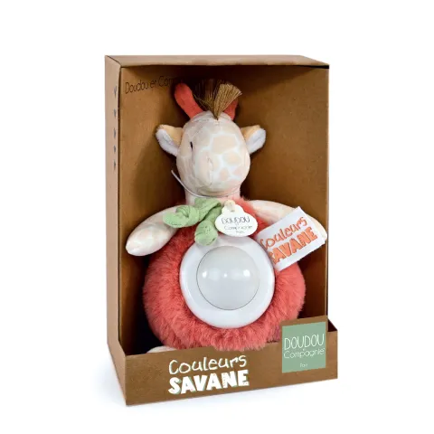 Doudou et Compagnie Veilleuse bébé girafe - 15 cm> Veilleuses