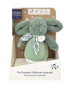 Doudou et Compagnie Veilleuse bebe musicale Culbuto verte - 16 cm> Veilleuses