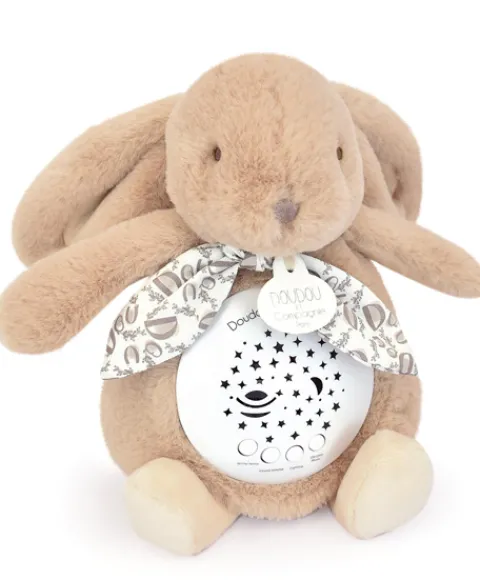 Doudou et Compagnie Veilleuse Lapin Musicale Projection mur et chansons Douces - Beige> Veilleuses