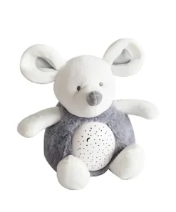 Doudou et Compagnie Veilleuse musicale et lumineuse Souris Grise - 20 cm> Veilleuses
