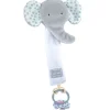 Doudou et Compagnie Attache sucette éléphant - 18 cm - gris clair