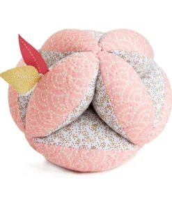 Doudou et Compagnie Balle d'activités Lapin de sucre - Rose - 15 cm