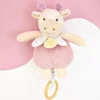 Doudou et Compagnie Boite a musique bebe - Girafe rose - 20 cm