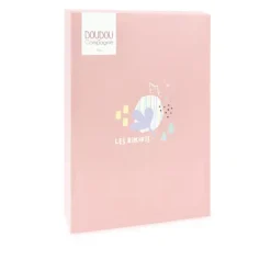 Doudou et Compagnie Boite a musique bebe - Girafe rose - 20 cm