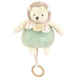 Doudou et Compagnie Boite a musique bebe - Hérisson vert - 20 cm
