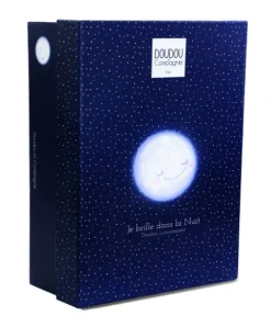 Doudou et Compagnie Boite a musique luminescente ours - 17 cm - Clair de Lune