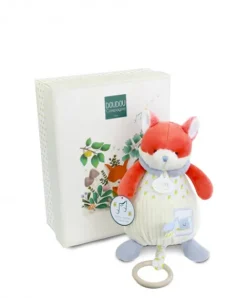 Doudou et Compagnie Boite a musique Renard - Romarin - 20 cm