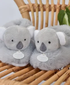 Doudou et Compagnie Chaussons bébé en peluche Koala - Unicef - 0-6 mois