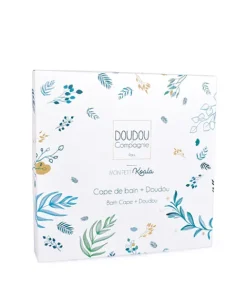 Doudou et Compagnie Coffret cadeau cape de bain et Doudou Yoca le koala - 80 x 80 cm