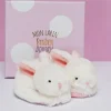 Doudou et Compagnie Coffret cadeau naissance chaussons lapin rose avec hochet - 0/6 mois