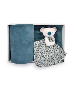 Doudou et Compagnie Coffret cadeau plaid et Doudou Yoca le koala - 70 x 100 cm