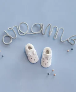 Doudou et Compagnie Coffret chaussons Bébé blancs - 0/6 mois