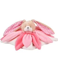 Doudou et Compagnie Coffret Doudou lapin pétales Collector rose - 28 cm