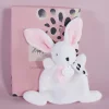 Doudou et Compagnie Coffret Mini Doudou Lapin rose - Happy Blush - 17 cm