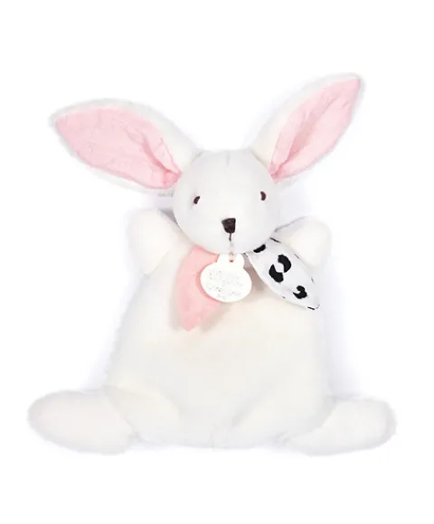 Doudou et Compagnie Coffret Mini Doudou Lapin rose - Happy Blush - 17 cm