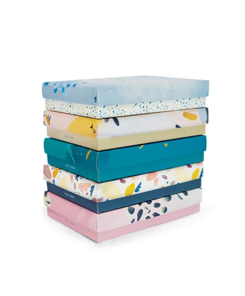 Doudou et Compagnie Coffret Mini Doudou Lapin rose - Happy Blush - 17 cm