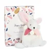 Doudou et Compagnie Coffret Mini Doudou Lapin Vieux rose - Happy Boho - 17 cm