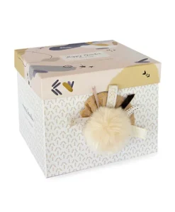 Doudou et Compagnie Coffret Pantin Lapin beige - Happy Wild - 25 cm