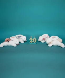 Doudou et Compagnie Coffret Pantin Lapin beige - Happy Wild - 25 cm