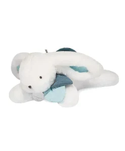 Doudou et Compagnie Coffret Pantin Lapin bleu - Happy Pop - 25 cm