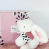 Doudou et Compagnie Coffret Pantin Lapin rose - Happy Blush - 25 cm