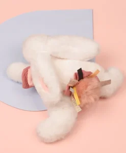 Doudou et Compagnie Coffret Pantin Lapin Vieux rose - Happy Boho - 25 cm