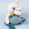 Doudou et Compagnie Coffret peluche d'activités Yoca le koala et son bébé - 25 cm
