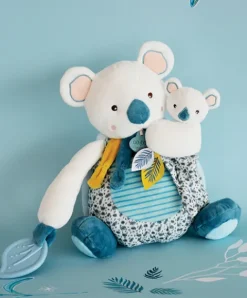 Doudou et Compagnie Coffret peluche d'activités Yoca le koala et son bébé - 25 cm